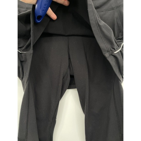 Athleta Womens Contender 2 in 1 Skirt‎ Attached Black Capri Legging Size S - Picture 5 of 7